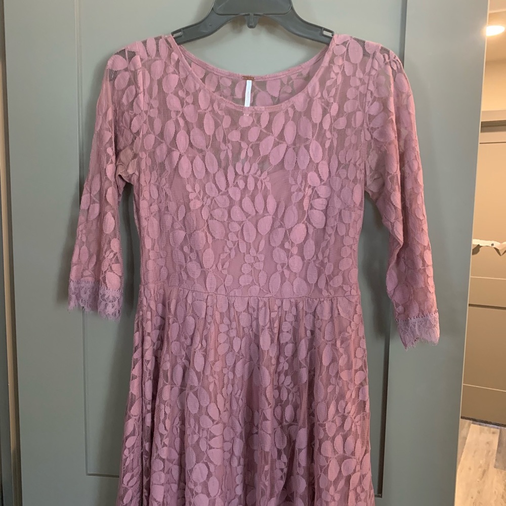 Free People Rose Lace Dress